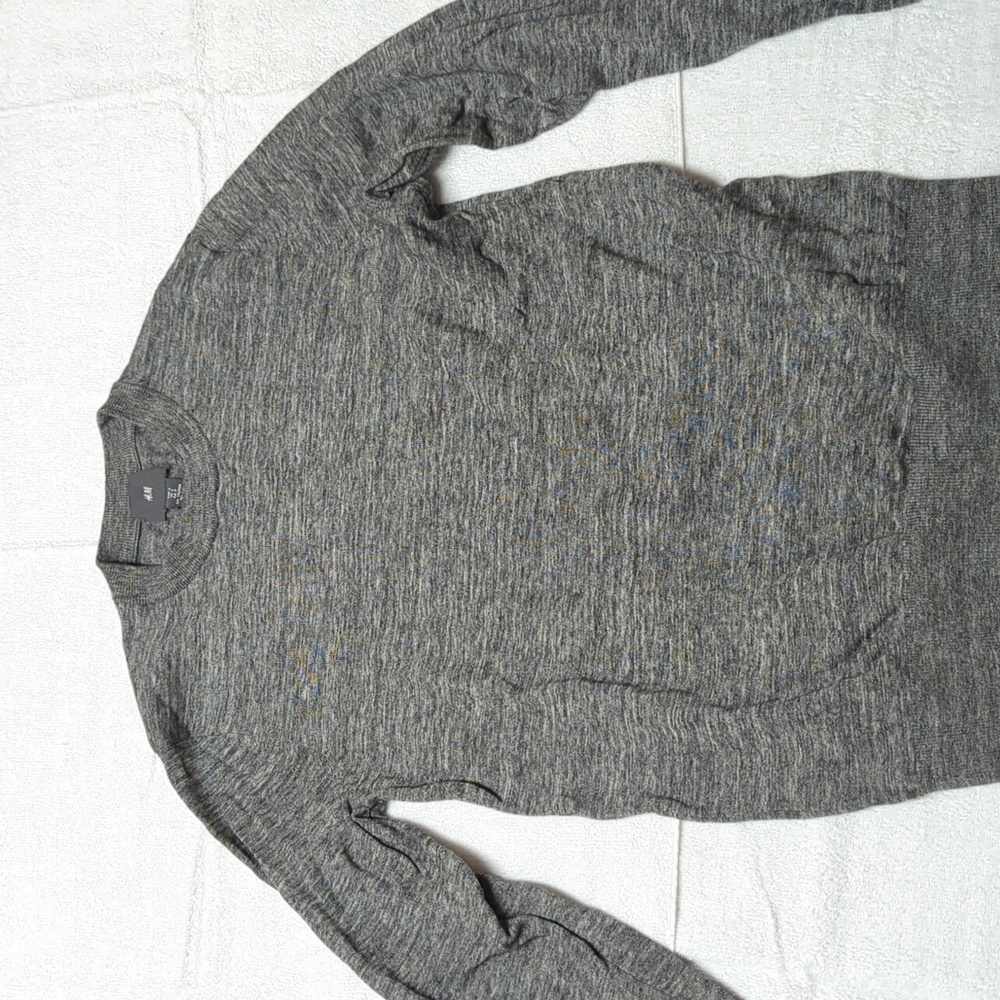 Men's H&M long Sleeve Heather Grey Sweater (Small) crew neck